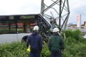 Schwerer Bus Unfall Koeln Porz Gremberghoven Neuenhofstr P409